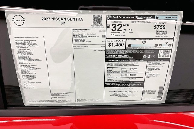 New 2027 Nissan Sentra SR FWD image 40