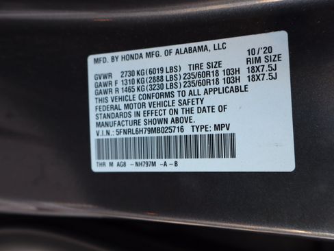 Used 2021 Honda Odyssey EX-L image 23