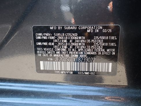 New 2026 Subaru Crosstrek 2.5i Sport AWD/4WD image 25