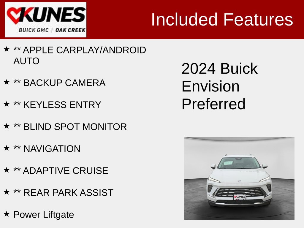 Used 2024 Buick Envision Preferred AWD/4WD image 2
