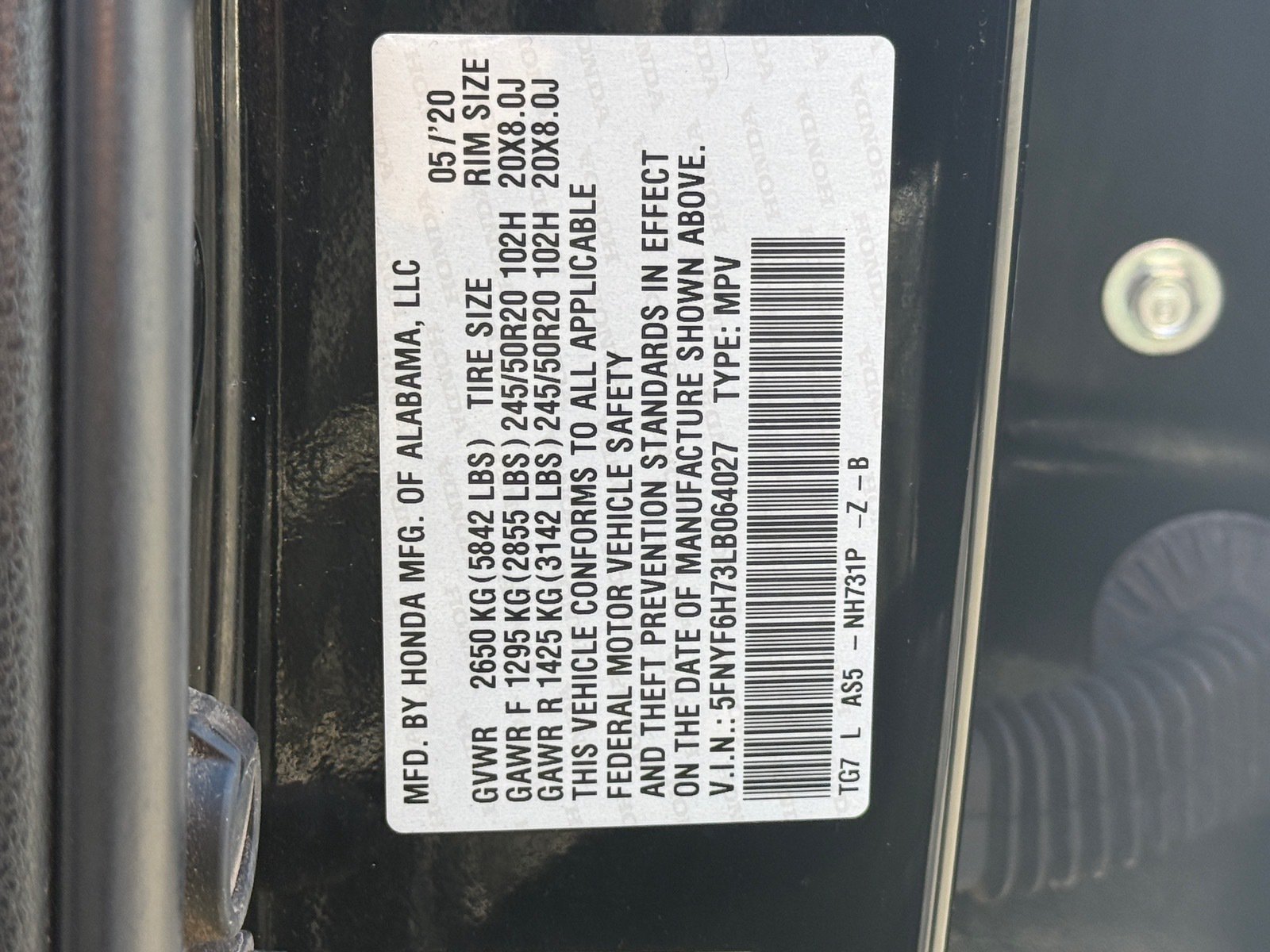 Used 2020 Honda Pilot Black Edition image 45