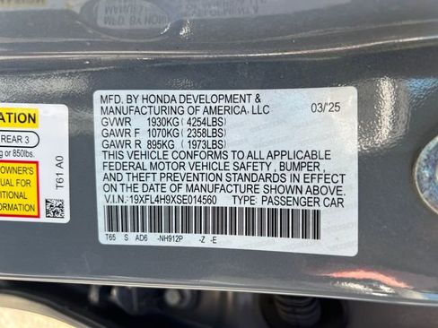 Used 2025 Honda Civic Sport Touring image 22