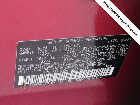 Used 2021 Subaru Outback Limited XT w/ Popular Package #2 image 19