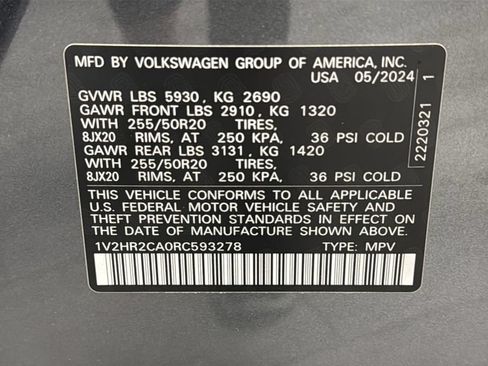 Used 2024 Volkswagen Atlas SE AWD/4WD image 28