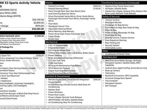 Used 2022 BMW X3 xDrive30i w/ Convenience Package image 48