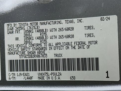 Used 2024 Toyota Tundra Limited w/ Nightshade Package image 12