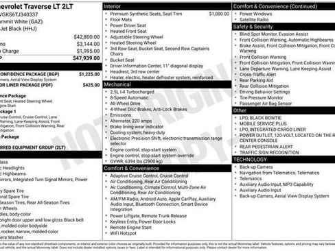 New 2026 Chevrolet Traverse LT w/ Driver Confidence Package AWD/4WD image 2