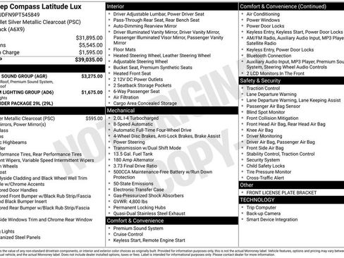 New 2023 Jeep Compass Latitude w/ Sun and Sound Group image 32