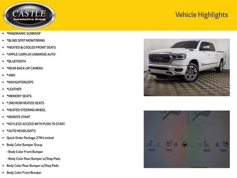 Used 2024 RAM 1500 Limited w/ Body Color Bumper Group image 3