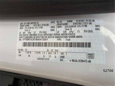 Used 2025 Ford Transit 250 148 Medium Roof w/ Load Area Protection Package RWD image 18