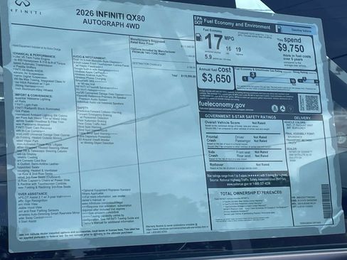 New 2026 INFINITI QX80 Autograph AWD/4WD image 23