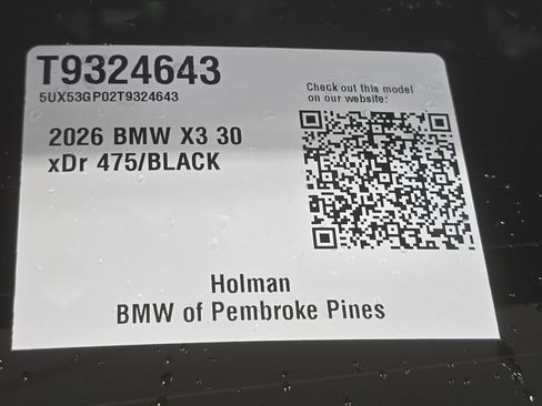 Used 2026 BMW X3 xDrive30i w/ Convenience Package AWD/4WD image 23