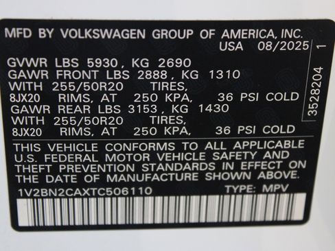 New 2026 Volkswagen Atlas SEL AWD/4WD image 36