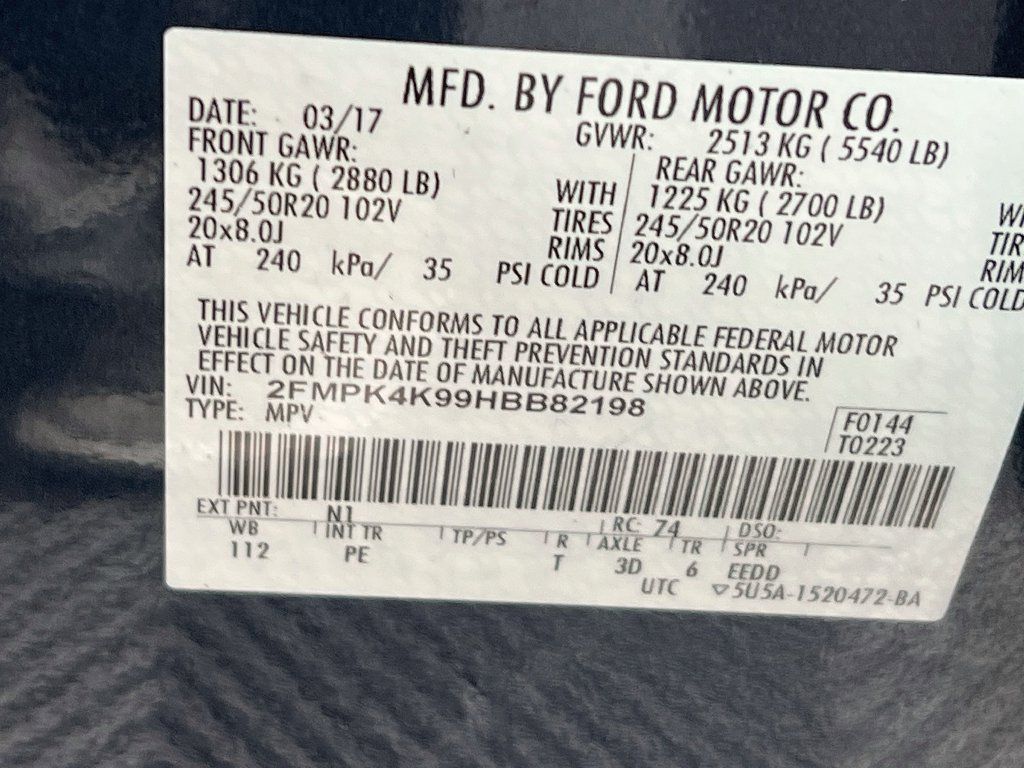 Used 2017 Ford Edge Titanium w/ Equipment Group 302A AWD/4WD image 27