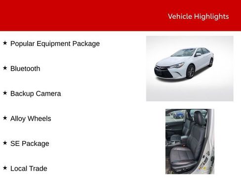 Used 2017 Toyota Camry SE FWD image 9