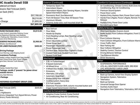 New 2026 GMC Acadia Denali w/ Super Cruise Package image 50