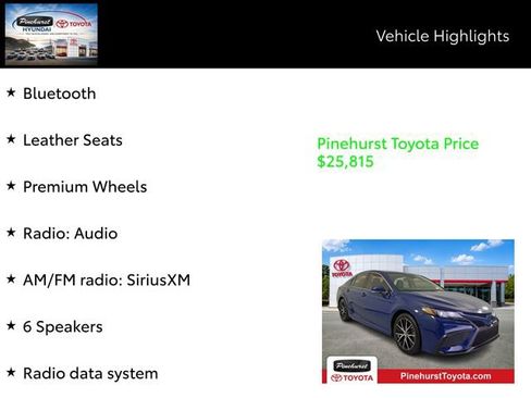 Certified 2024 Toyota Camry SE FWD image 20
