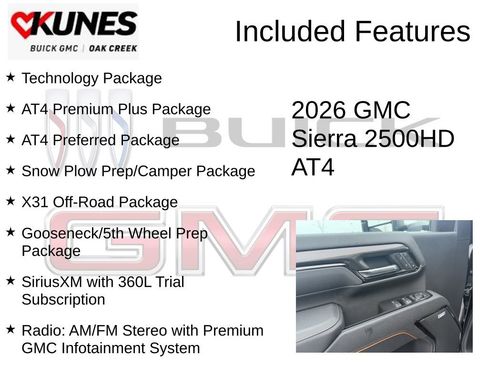 New 2026 GMC Sierra 2500 AT4 w/ AT4 Premium Plus Package image 2