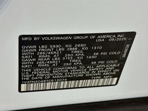 New 2026 Volkswagen Atlas SEL Premium R-Line AWD/4WD image 21