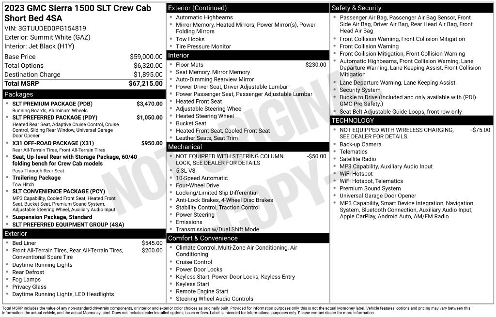 Certified 2023 GMC Sierra 1500 SLT w/ SLT Premium Package AWD/4WD image 13