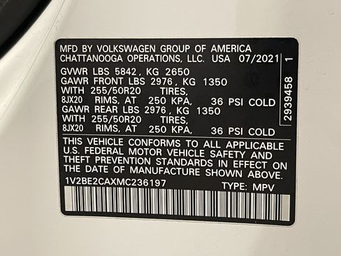 Used 2021 Volkswagen Atlas Cross Sport SEL AWD/4WD image 25
