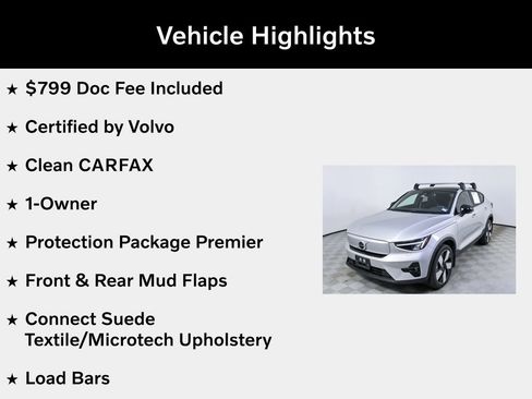 Certified 2023 Volvo C40 P8 Recharge Ultimate w/ Protection Package Premier AWD/4WD image 5