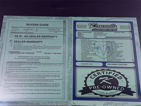 Used 2021 Chevrolet Suburban High Country w/ Premium Package image 38