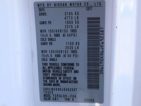 Used 2018 Nissan NV200 S w/ Cruise Control Package image 37