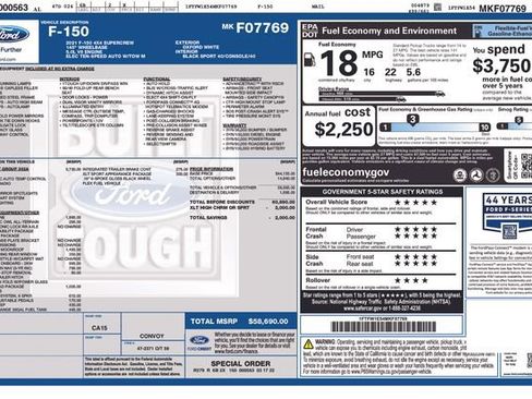 Used 2021 Ford F150 XLT w/ Equipment Group 302A High AWD/4WD image 43