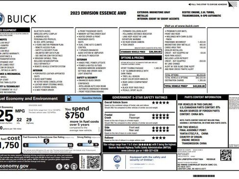 Used 2023 Buick Envision Essence w/ Sport Touring Package AWD/4WD image 4