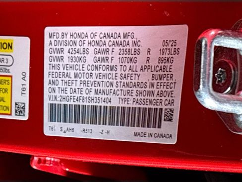 Certified 2025 Honda Civic Sport image 26