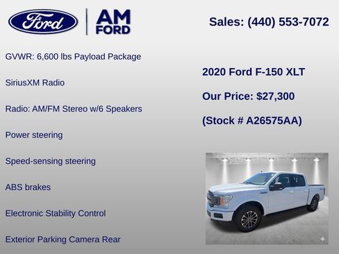 Certified 2020 Ford F150 XLT w/ Equipment Group 302A Luxury AWD/4WD image 6