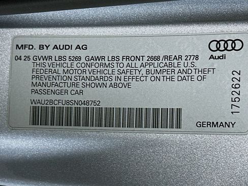Used 2025 Audi A5 2.0T Premium Plus w/ Premium Plus AWD/4WD image 24