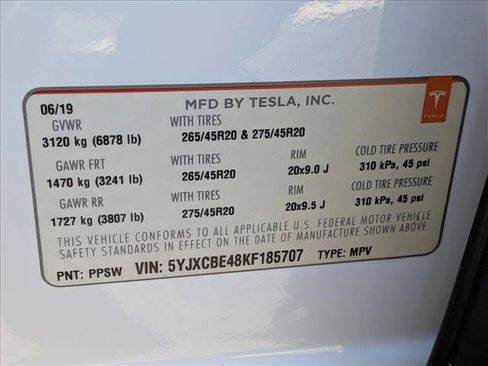 Used 2019 Tesla Model X Performance AWD/4WD image 25