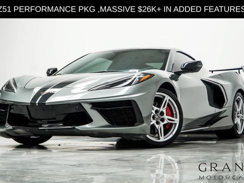 Used 2022 Chevrolet Corvette Stingray Premium Cpe w/ Z51 Performance Package RWD image 1