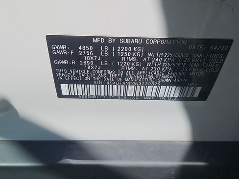 Used 2022 Subaru Outback Limited AWD/4WD image 7