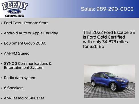 Certified 2022 Ford Escape SE image 9