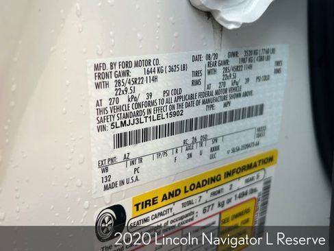 Used 2020 Lincoln Navigator L Reserve w/ Luxury Package image 38