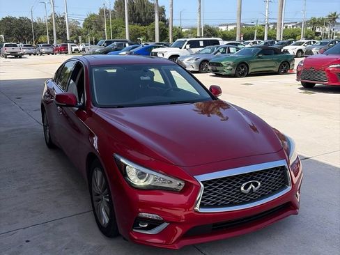 Used 2021 INFINITI Q50 Luxe w/ Cargo Package RWD image 1