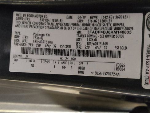 Used 2019 Ford Fiesta SE image 33