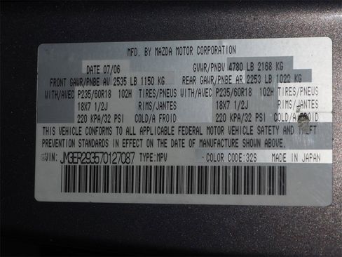 Used 2007 MAZDA CX-7 Touring image 22