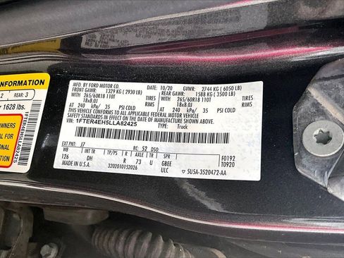 Used 2020 Ford Ranger Lariat w/ Equipment Group 501A Mid image 8