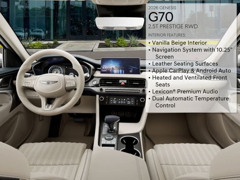 New 2026 Genesis G70 2.5T Prestige image 17