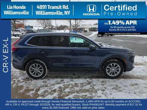 Certified 2023 Honda CR-V EX-L image 2