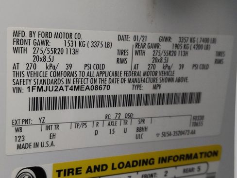 Used 2021 Ford Expedition Limited AWD/4WD image 33