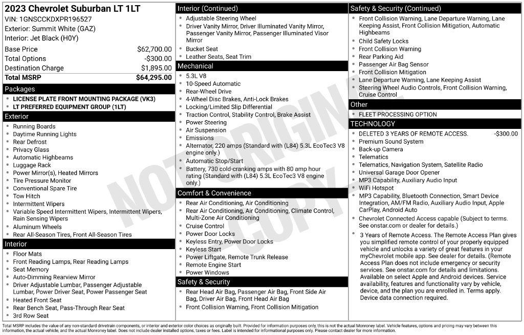 Used 2023 Chevrolet Suburban LT RWD image 14