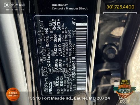 Certified 2022 Hyundai Ioniq 5 SE w/ Cargo Package image 26