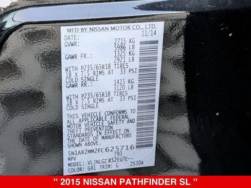 Used 2015 Nissan Pathfinder SL w/ SL Tech Package FWD image 39