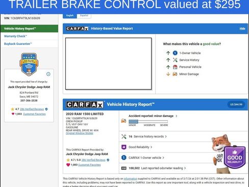 Used 2020 RAM 1500 Limited image 12