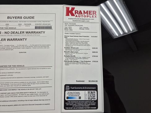 Used 2024 RAM 2500 Laramie w/ Safety Group image 35
